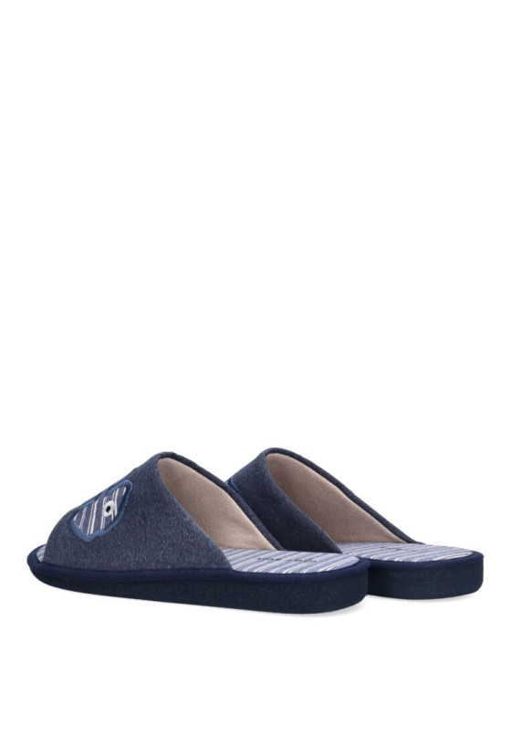 Garzon Scarpe Per Uomo da Passeggio Per Casa Pavimento Parquet Blu