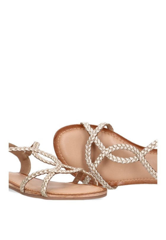 VERBENAS Sandali Rica Trenza Soft Metal Oro - Talla: 37