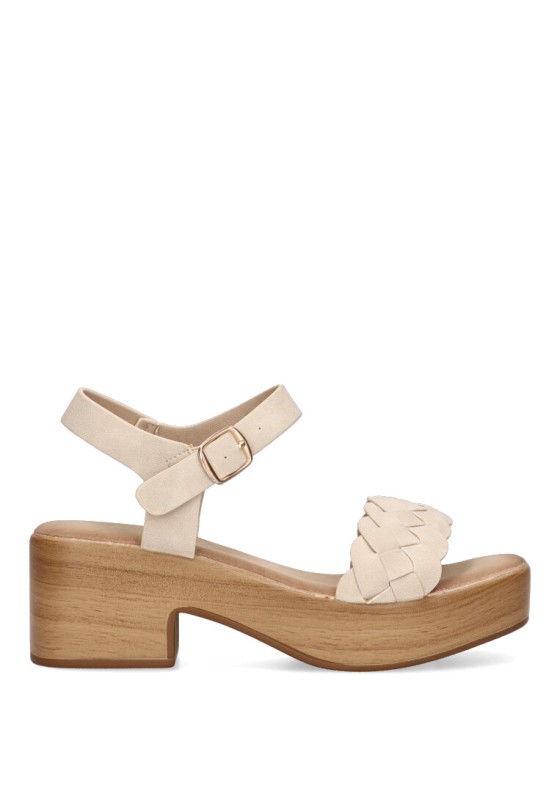 Zapato de fiesta MENBUR color PLATA para mujer con Tacón alto