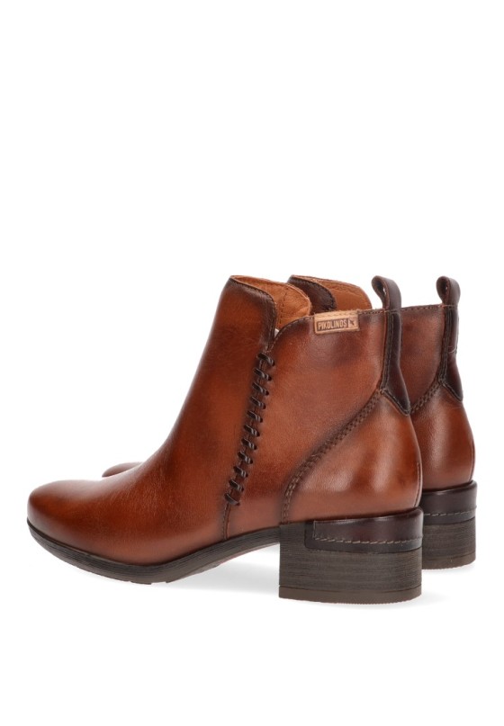 Pikolinos Baqueira Stivaletto Donna In Pelle - Tacco Western 4,5 Cm, Chiusura Con Lacci, Numero 42.5/43 EU, Larghezza Normale - 5