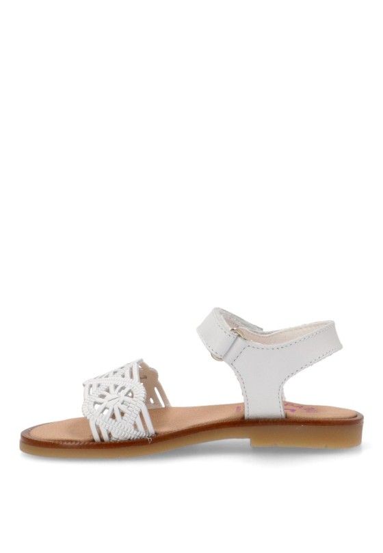 Sandalias Planas Pablosky 011709 Para Niñas - Tecnología Green System - Piel Natural - Antideslizantes