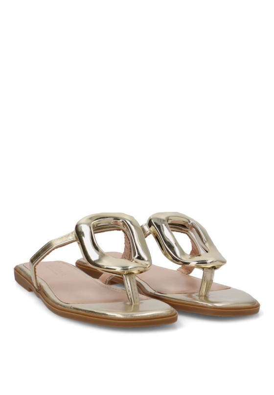 Botin elástico LUNA color BEIGE para mujer con Tacón medio