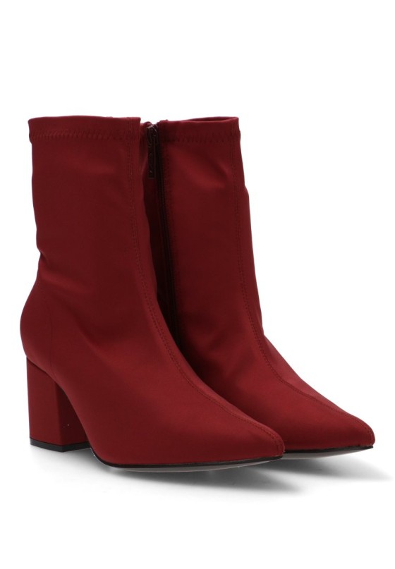 Botin POPA CLAUDIA color marron CUERO mujer Tacón alto media pierna